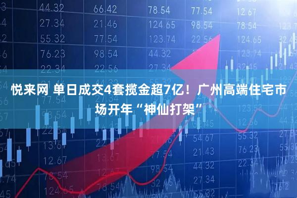 悦来网 单日成交4套揽金超7亿！广州高端住宅市场开年“神仙打架”